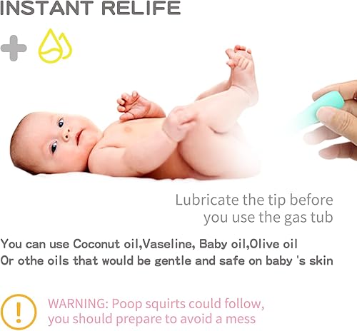 Miniatura 4 de Aliviador de gases y cólicos uhfi para bebés, solución natural de 20 unidades, alivio efectivo e instantáneo de gases y estreñimiento para bebés