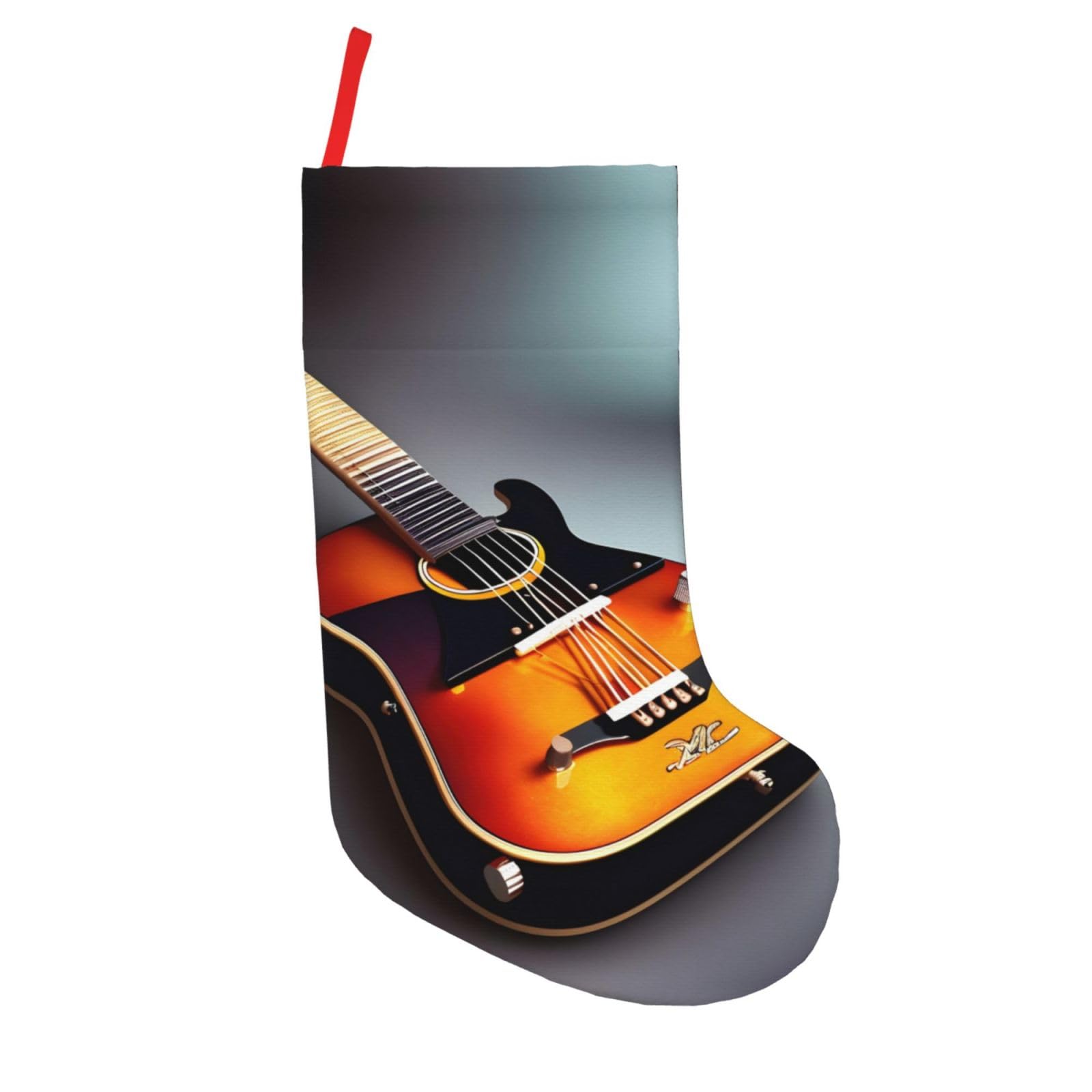 Amazon.com: KoNsev Musical Guitar Print Christmas Stockings