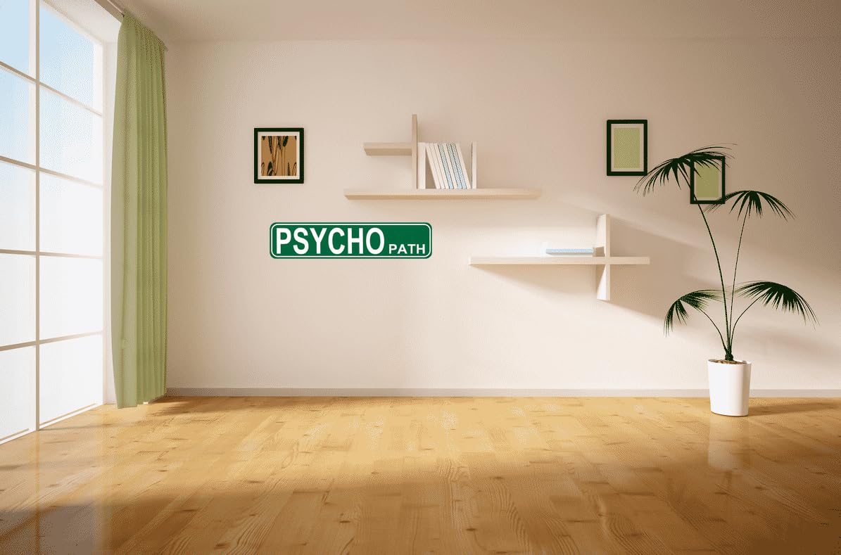 Amazon.com: Psycho Path Street Sign - Vintage Metal Tin Sign for