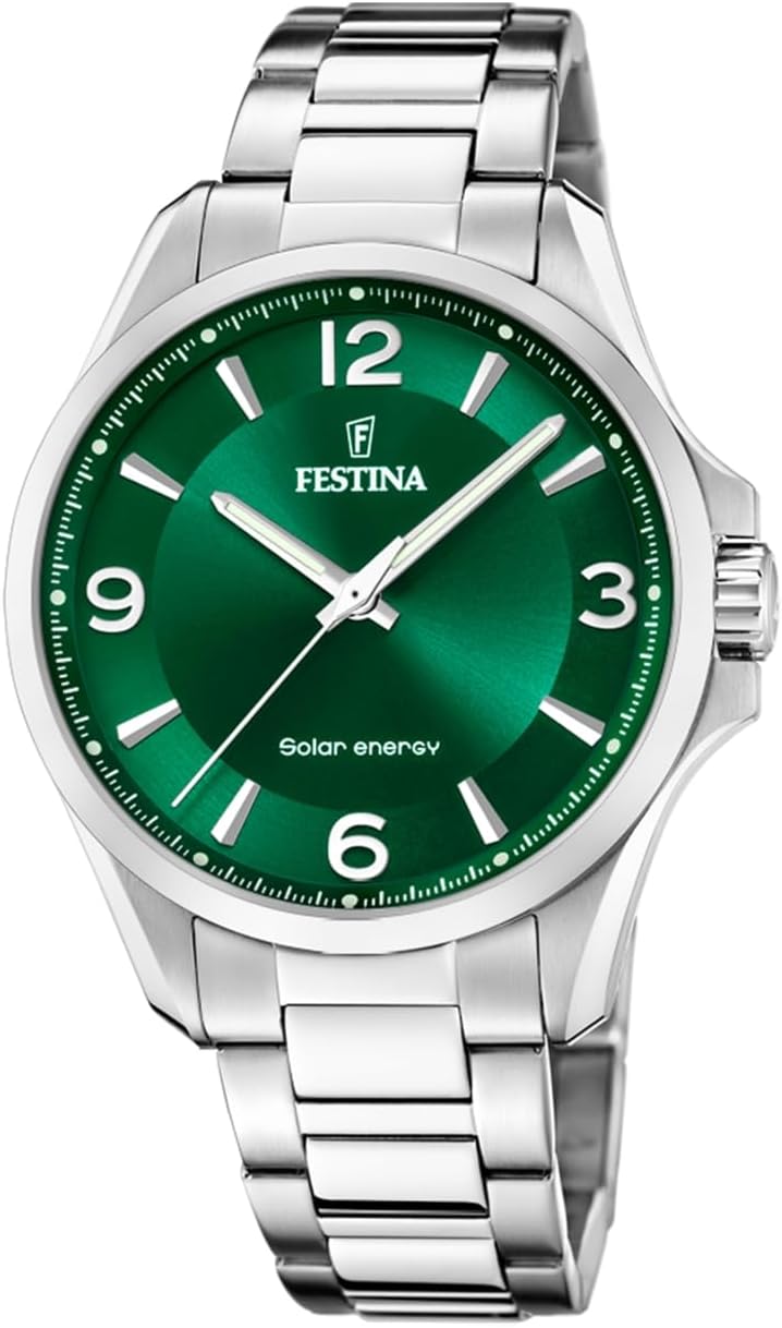Festina メンズ 太陽エネルギー (41.5mm) グリーンダイヤル/ステンレススチールブレスレット F20656/3 Amazonで販売中 Festina メンズ 太陽エネルギー (41.5mm) グリーンダイヤル/ステンレススチールブレスレット F20656/3 Amazonで販売中