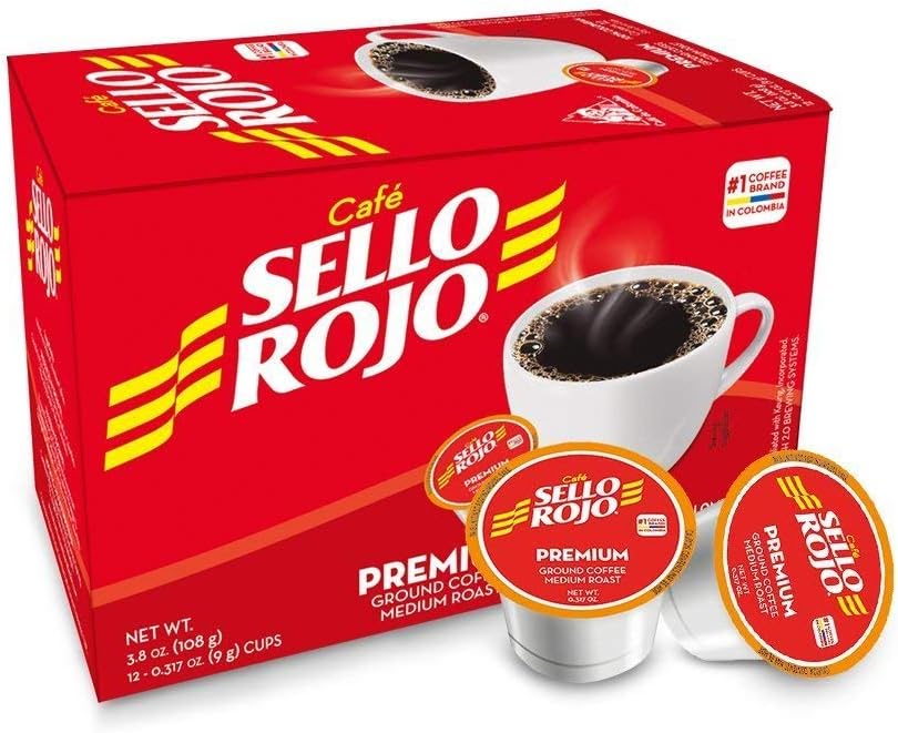 Café Sello Rojo Single Serve Pods | 100% Colombian Medium Roast Ground Arabica Coffee | 12 Count (Pack of 3)