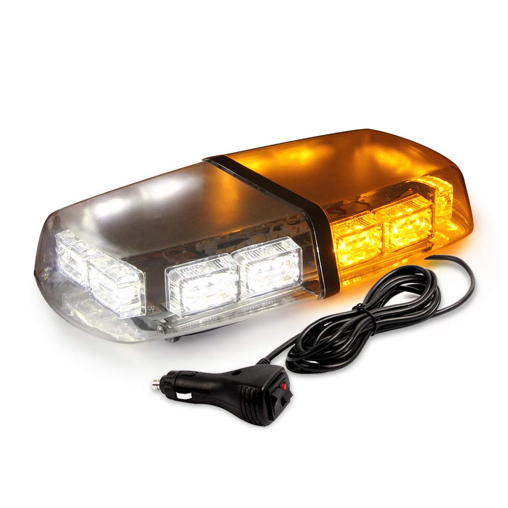36 LED 16 Strobe Patterns Roof Top Beacons Caution Light Mini Bar, 12V-24V Truck Snow Plow Car Vehic