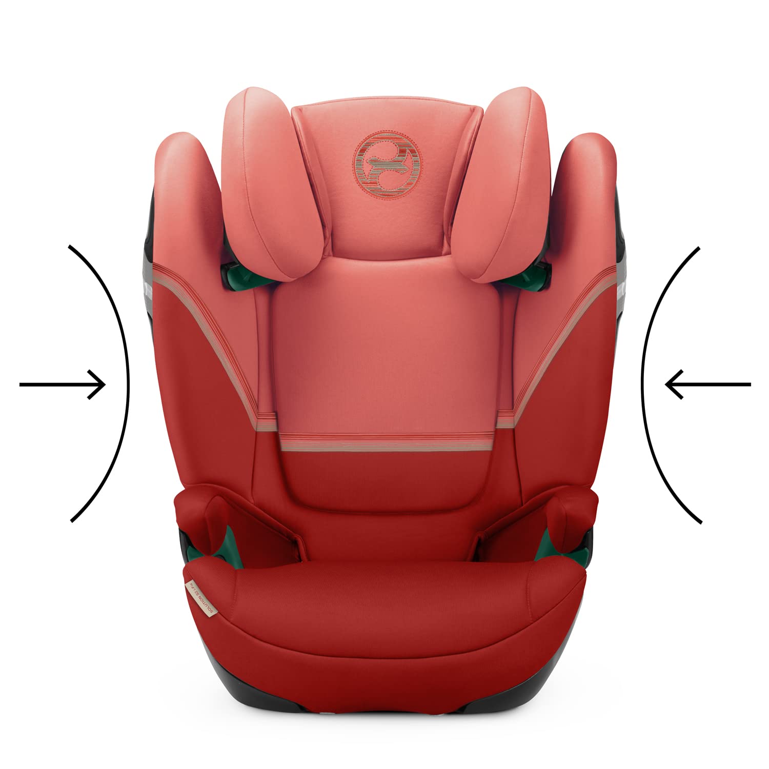 CYBEX Gold Seggiolino Solution S2 i-Fix, Per Auto Con e Senza ISOFIX, 100 - 150 cm, Per Bambini da circa 3 a 12 Anni (15 - 50 kg), Hibiscus Red