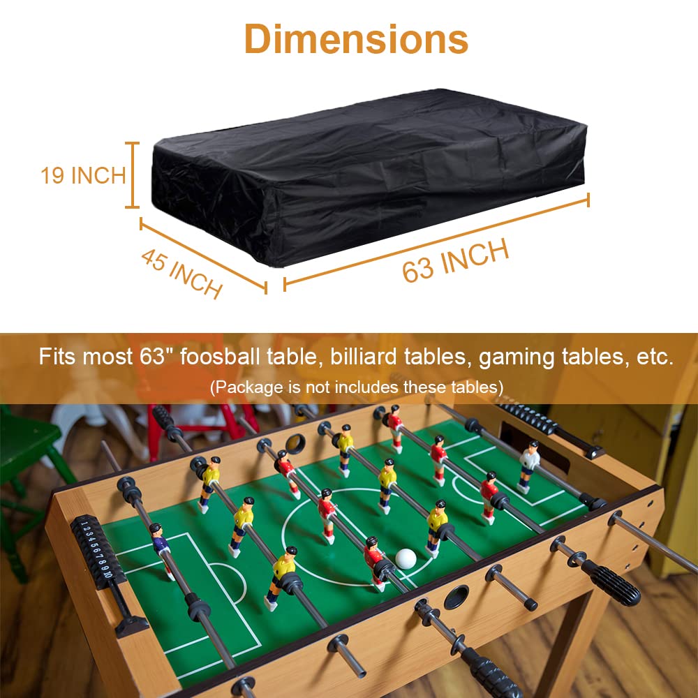 Funda impermeable para mesa de futbolín 63 pulgadas 210D resistente protector