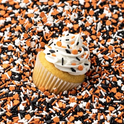 Image of Manvscakes Spooky Halloween Sprinkle Blend with Bats, Pumpkins & Ghosts