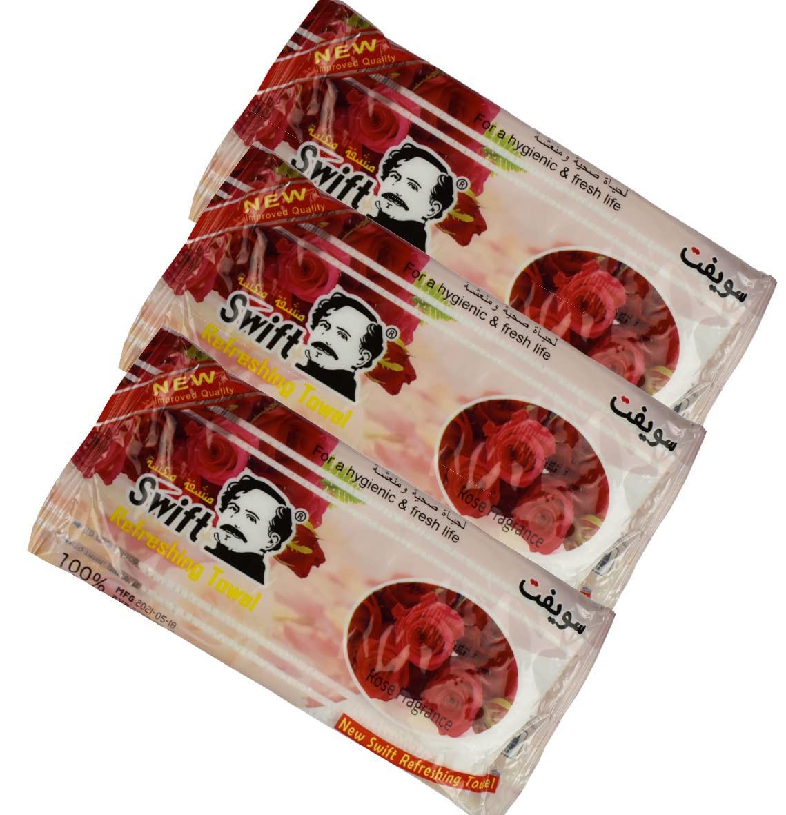 25 Pcs Cooling Refreshing Towels (23x23 cm) - Microfiber Ice Towels for Face, Soft & Breathable, Washable & Reusable for Gym, Spa, Salon, Travel, Restaurants, Hotels (Rose)