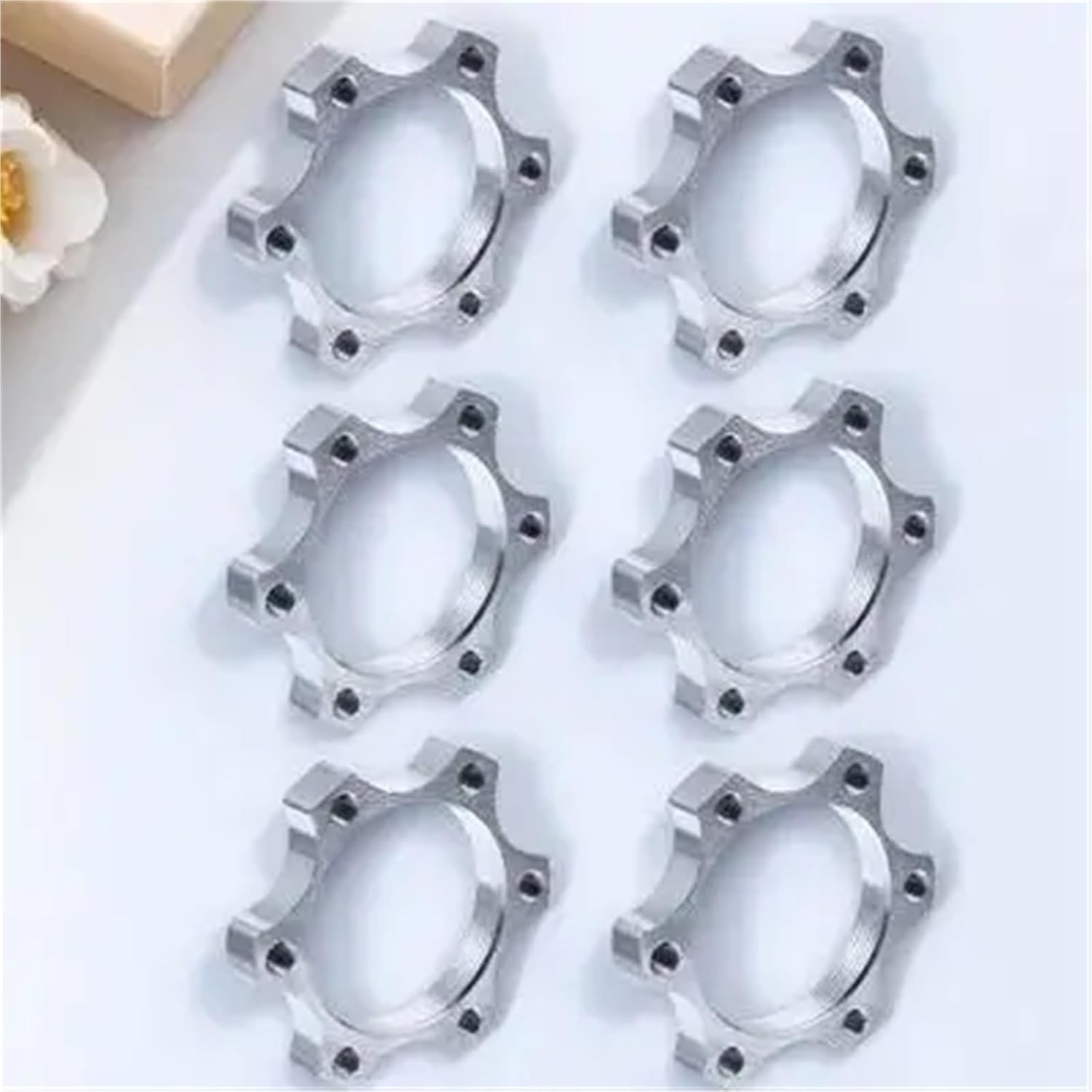 Bike Hub Adapter 40pcs 6 Bolt Bike Adapter - Freewheel Hub & Disc Brake Rotor for Mountain Road Bicycle Cycling Wheel