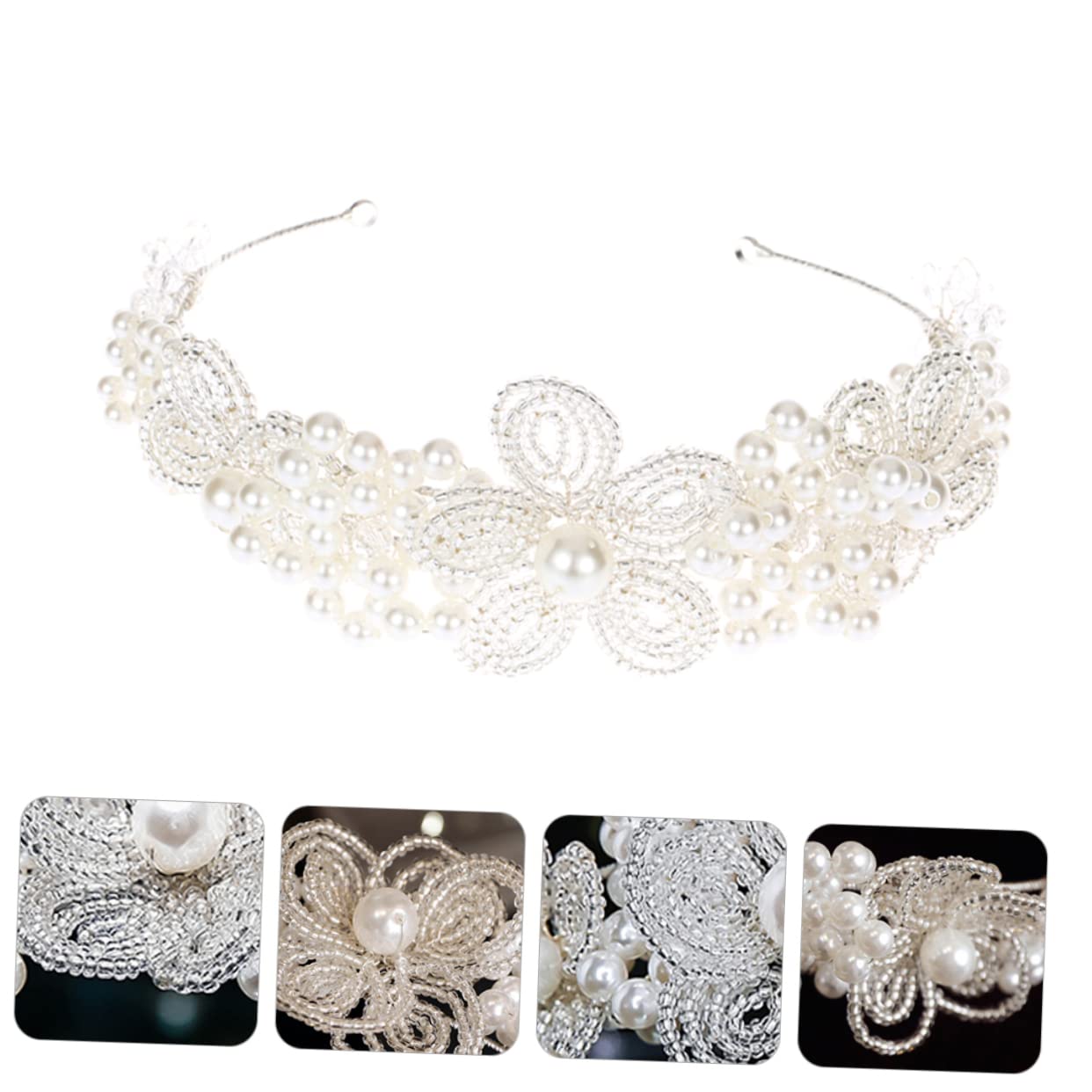 2stücke Braut Haarschmuck Mit Kristallperlen Elegantes Stirnband Für Hochzeiten Charmantes Kopfschmuck-accessoire Für Brautjungfern Und Fotografie Bequem Sicher Im Tragen