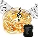 Produktbild Wasserdichtes LED-Kupfer-Licht,Ton aktivierten Musik-Licht-Kupferdraht Lichter Warmweiß DINOWIN 100 LED 11Modus Batterie Lichterkette für Schlafzimmer,Party,Weihnachts Dekorative (1 Pcs)