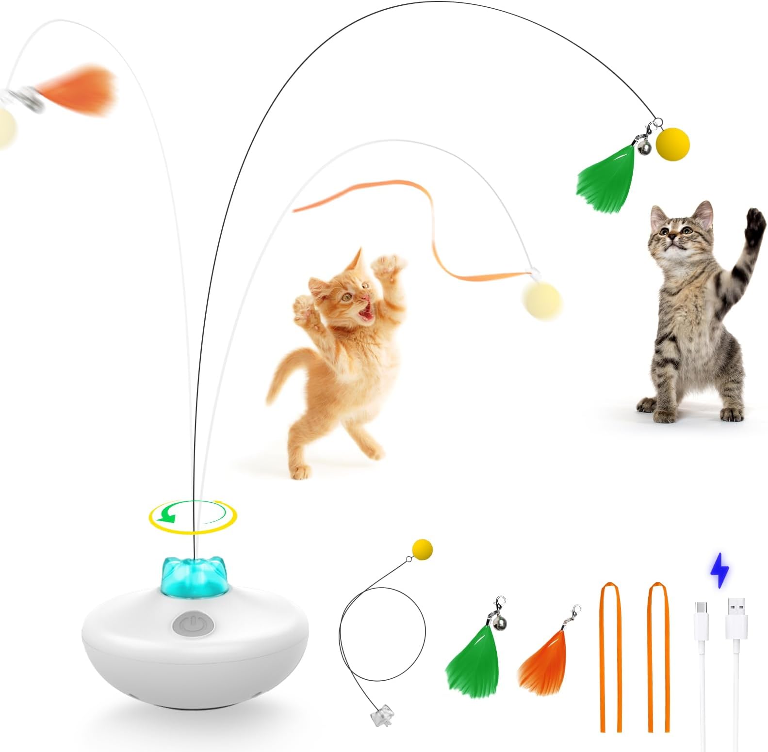electric feather cat toy