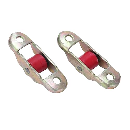 Miniatura 7 de 10 poleas de ventana para puerta corredera, rodillo mudo de plástico de una sola rueda con base de 0.472 in utilizado en puertas correderas, ventana