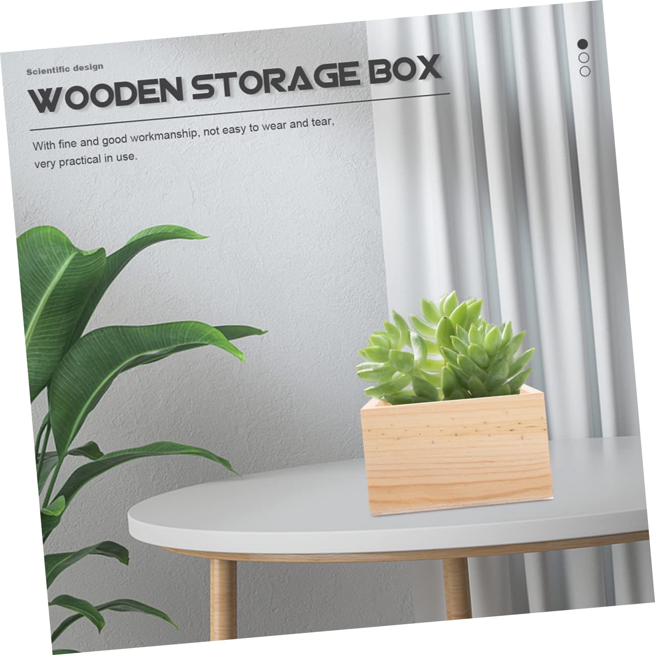 EXCEART 8piezas Cajas De Madera Rústicas Para Almacenamiento De Joyas y Manualidades De Diseño Práctico y Decorativo Para Oficina y Hogar