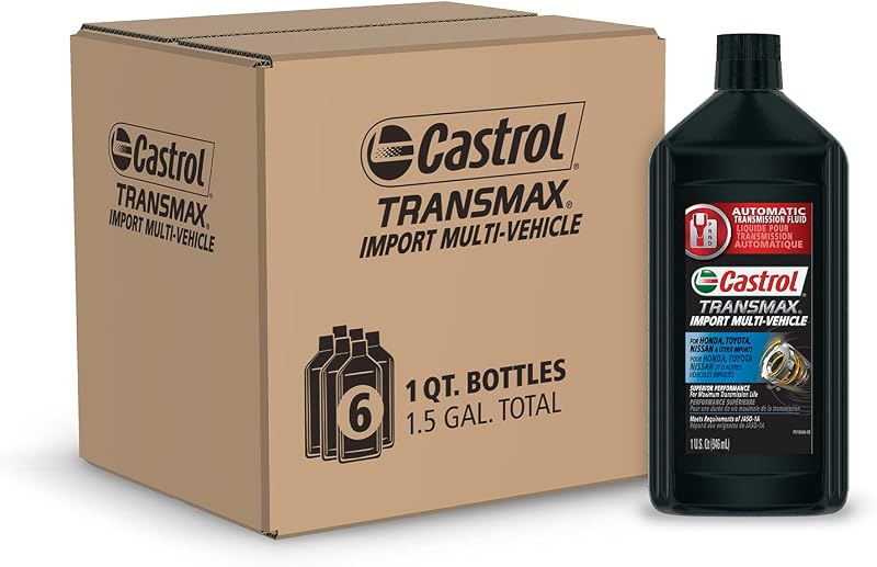 Fluido para transmissão automática Castrol Transmax Import Multi-Vehicle – 6 frascos de 0,95 L