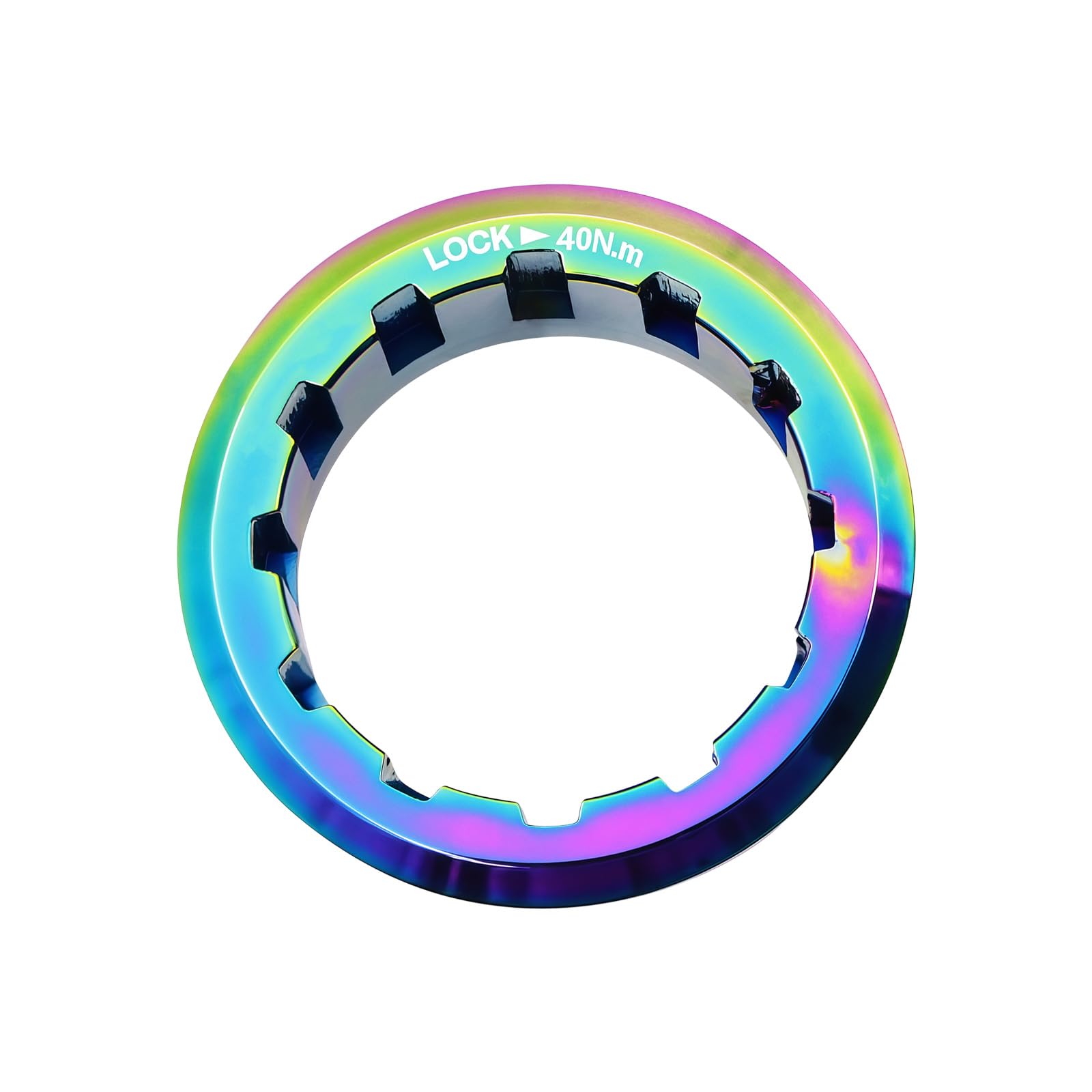 Fanshinuo Colorful 12 Speed Aluminum Alloy Bikes Cassettes Lockring Strong Mountain Bike Flywheel Cover For Smooth Biking