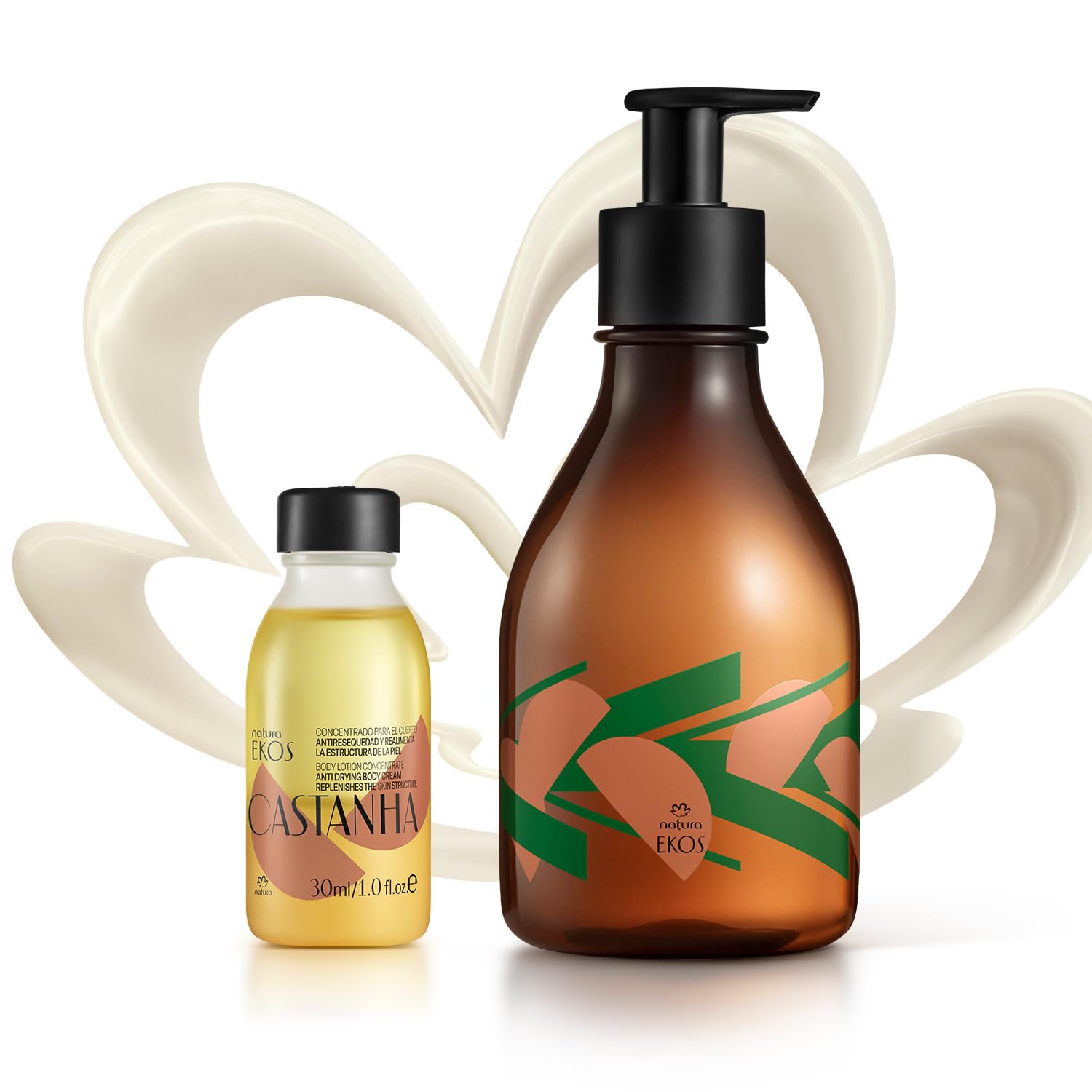 Natura – Brazil Nut Body Lotion Concentrate Kit – Castanha Moisturizer – Anti-Dryness – Deep Skin Hydration – Vegan Skin Care – Self Care & Body Care