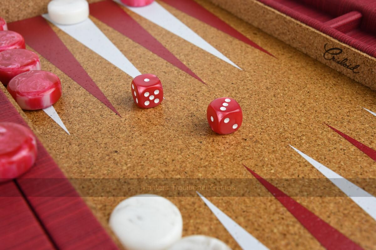 Anchor Red 13-Inch Travel Backgammon Set