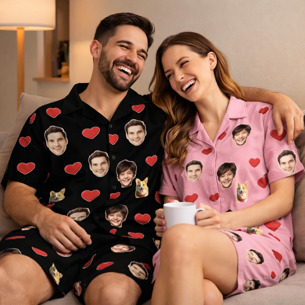 Pantalones de Pijama Personalizados Mujer con Foto y Diseño 1 Mamá,Conjunto de Pijama para Madre, Abuela o Esposa, Regalo Original Día de la Madre