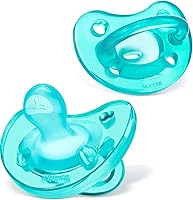 Chicco PhysioForma 100% Soft Silicone One Piece Pacifier for Babies 0-6 Months, Teal, Orthodontic Nipple, BPA-Free,...
