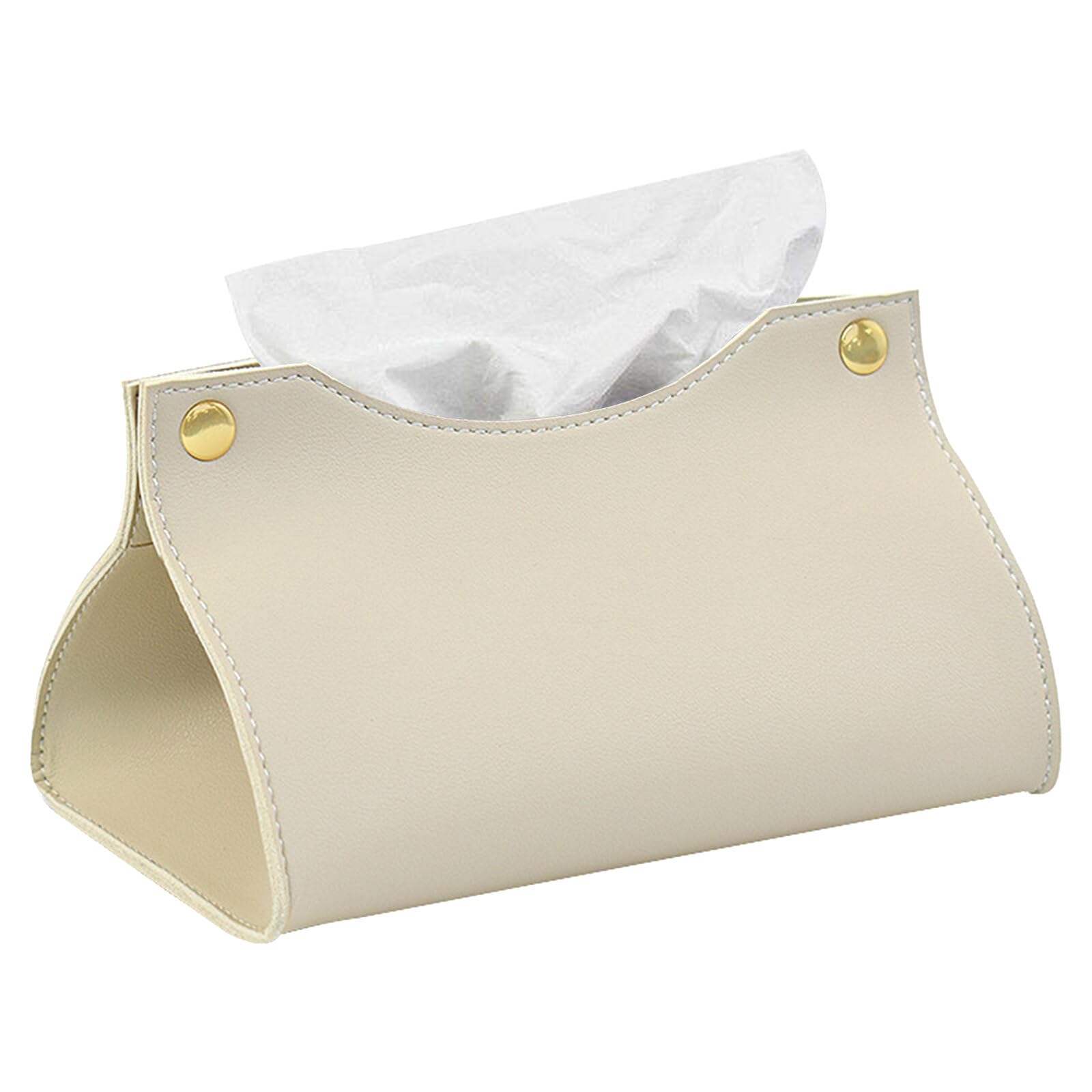 Tissue Box Cover Rectangular PU Leather Tissue Dispenser Box Holder Modern Tissue Covers Paper Holder Napkin Holder Tissue Box Cover Case for Home Office Car Dresser Bathroom