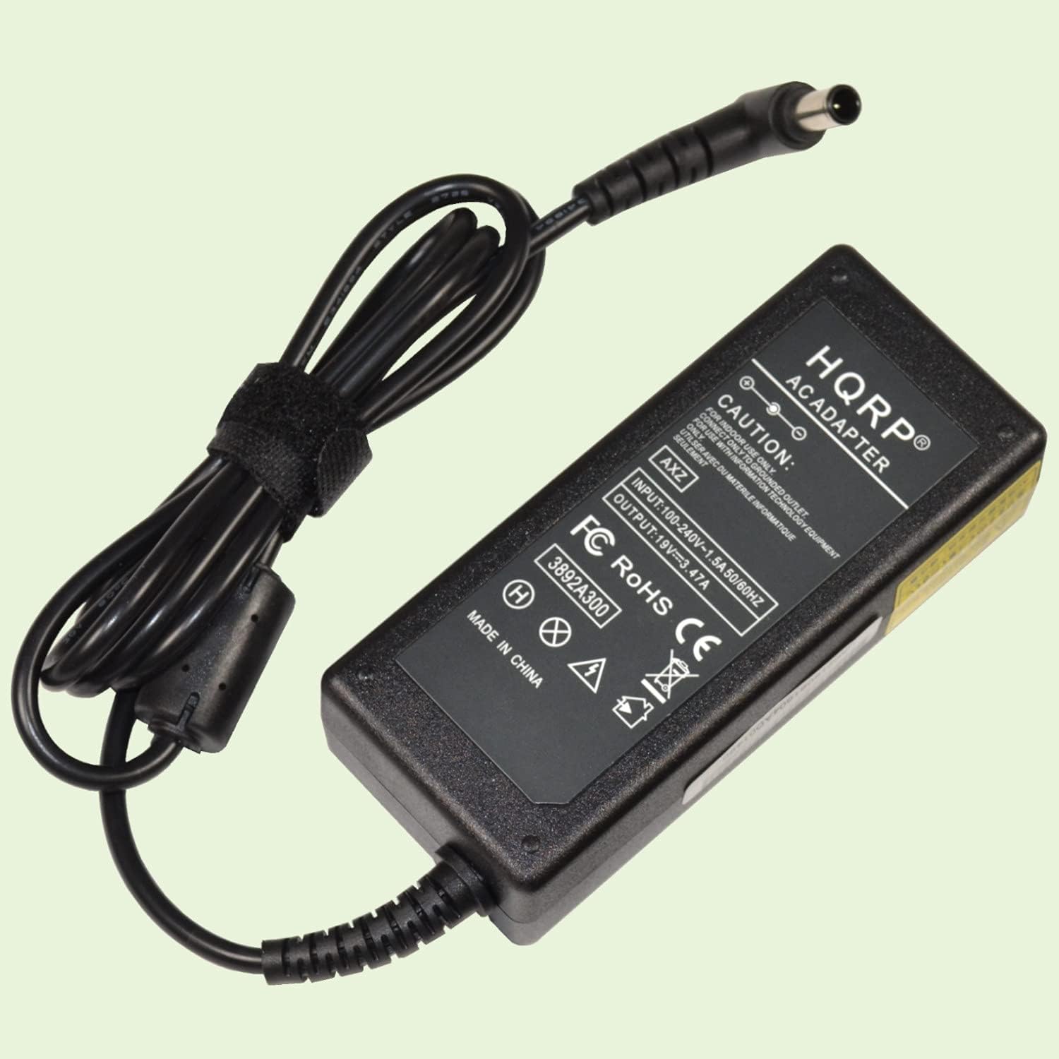 HQRP 19V AC Adapter Compatible with Samsung BN44-00838A A5919_FSM UN32J5003 UE32J5200A UE55J6150 UE32J4000 UE32J5000 UE32J5005 UE32J4500A UE55J6175 UE50J6175 LED HDTV TV Power Supply - Image 3