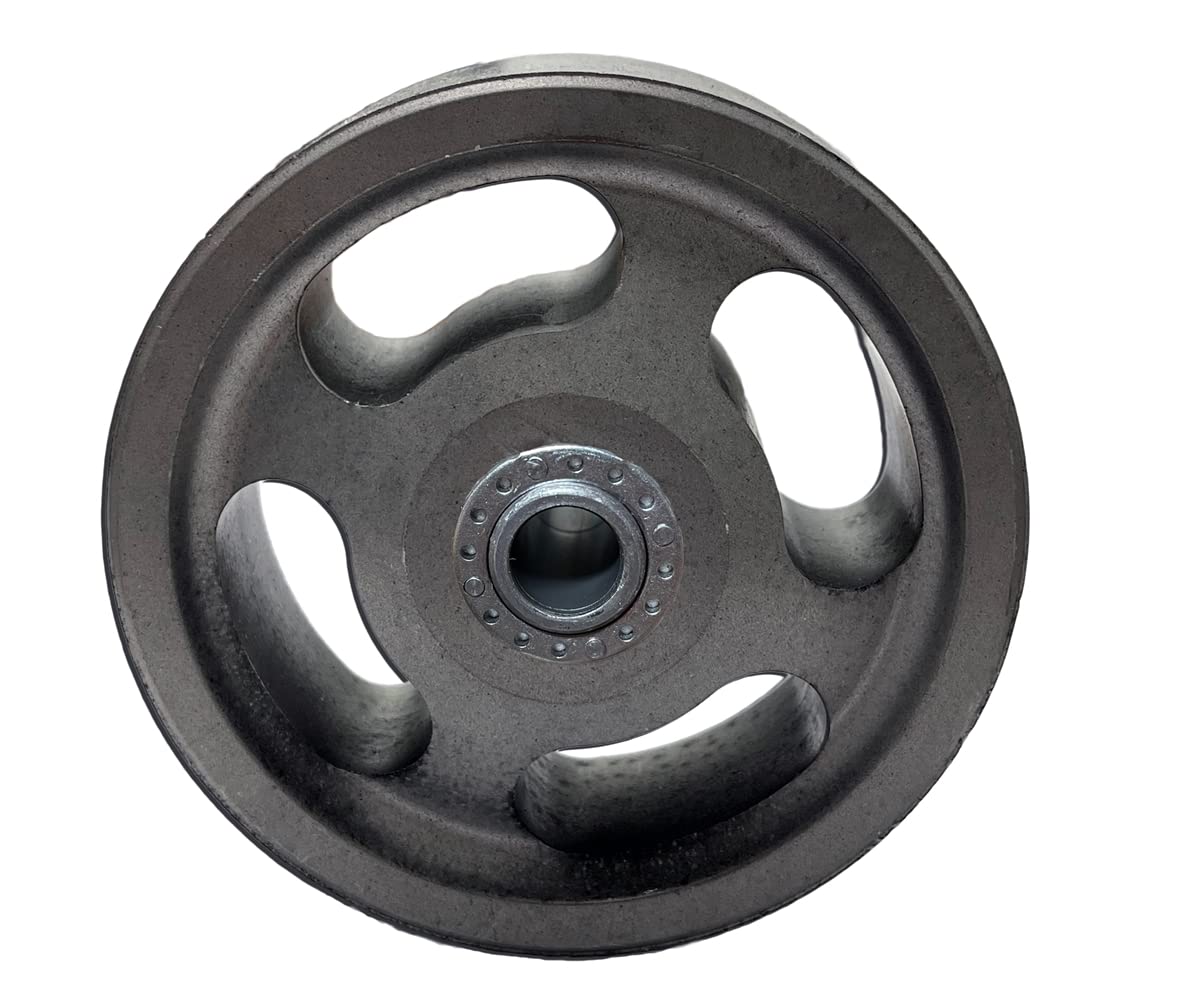 4 X 1-1/2 Steel Wheel W/ 1/2 Roller Bearing w/ 3/8 Spanner Bushing | 600 LBS Capacity| Made in USA