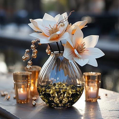 Miniatura 9 de Piedras de terrario de cristal triturado verde de 1.3 libras para arte de resina, manualidades, decoración de Navidad, dispersos de mesa, cubierta