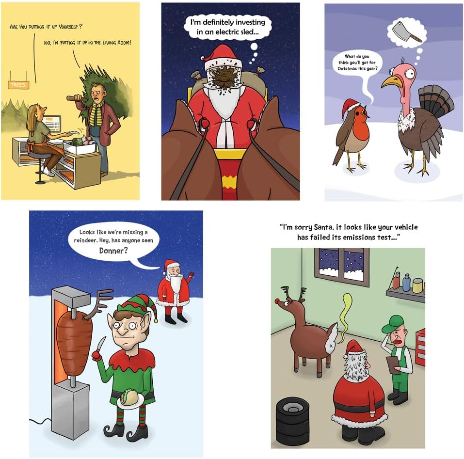 Twizler Funny Christmas Card Pigs in