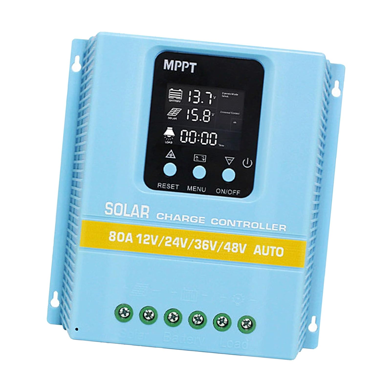 Zxfdsfdbnm 80A Intelligent Mppt Solar Panel Regulator Auto Charging Efficient With Backlight Display Auto Charging Intelligent Mppt