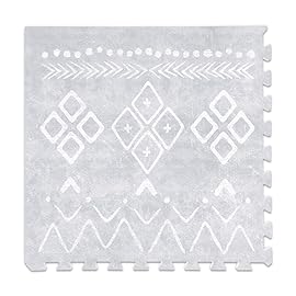 Lillefolk Baby Play Mat for Floor - 4x6ft Gray | Soft Non Toxic Premium EVA Foam Tiles for Tummy Time, Crawling & Playroom - Waterproof Interlocking Floor Mat for Babies & Toddlers (6 Tiles)