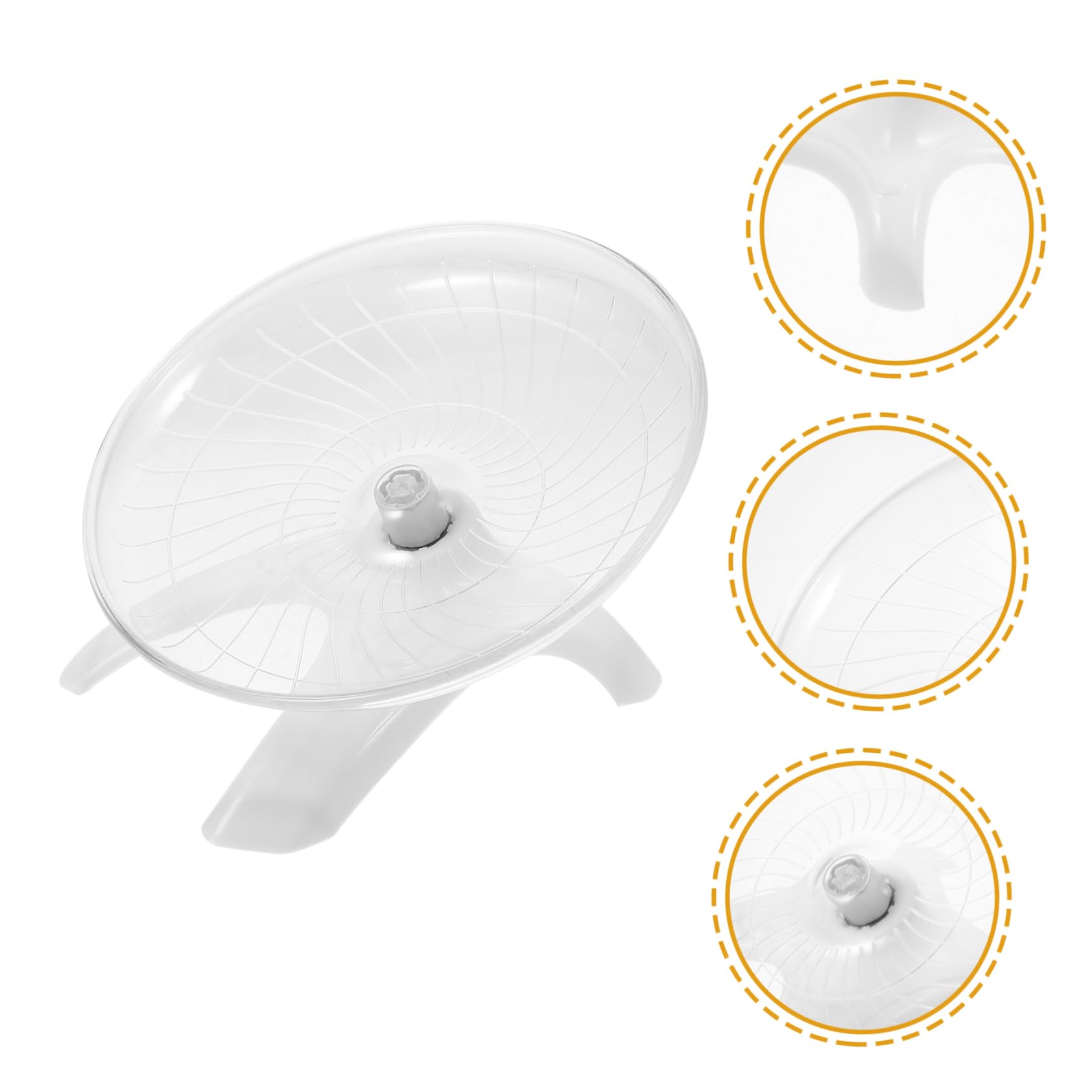 Kisangel Wheel for Small Animals Guinea Pig Toys for Cage Silent Exercise Wheel