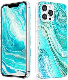 MATEPROX Compatible with iPhone 13 Pro Max Case, Marble Shining Slim Hard PC Stylish Geometric Protective Cover Shockproof Skin Cases for iPhone 13 Pro Max 6.7'' 2021-Frosted Pink