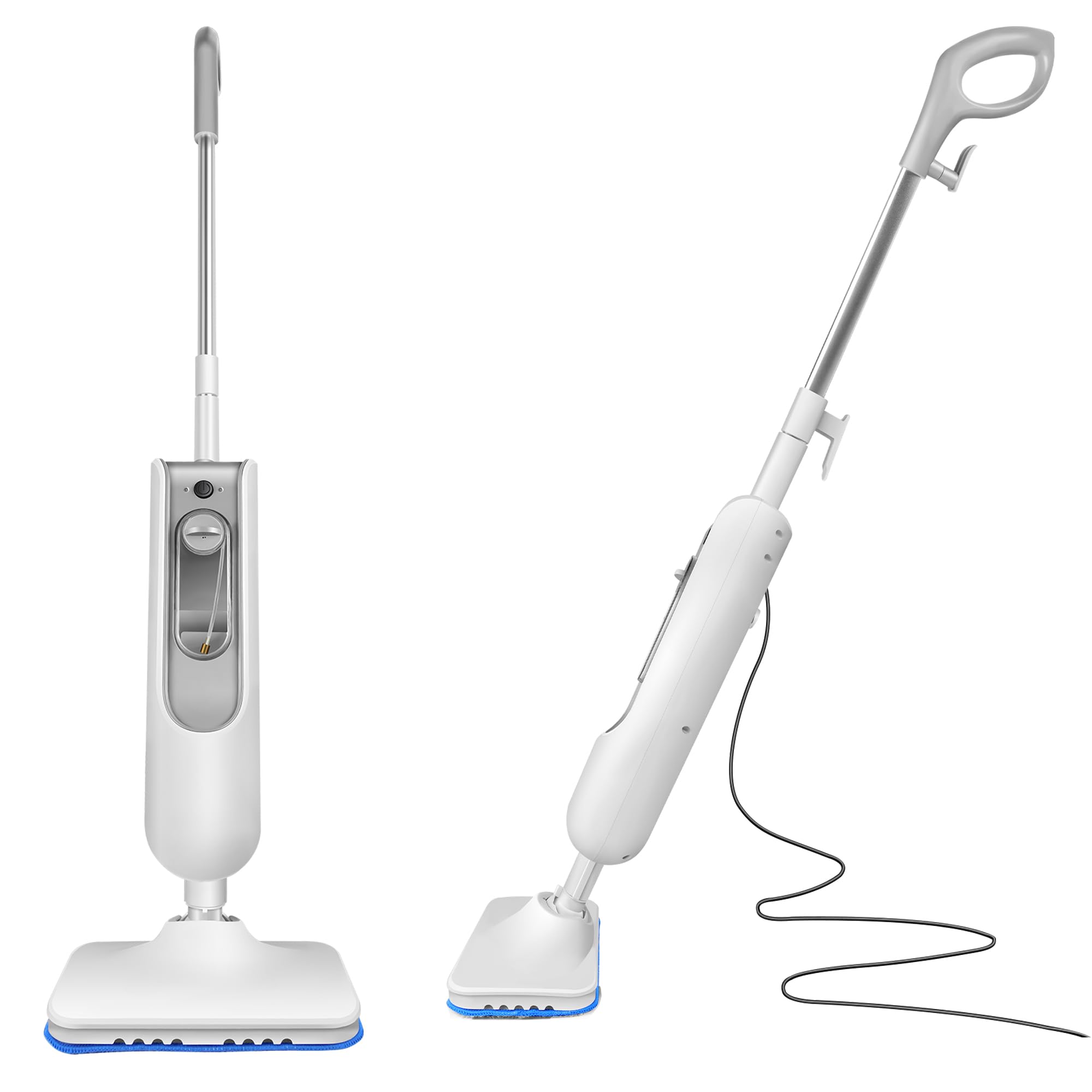 2 in 1 Dampfreiniger/Dampfbesen 3000W Multifunktions Reiniger Dampf Mop für Tiefenreinigung Böden Hartholz Fliesen Boden&Hand-dampfreiniger