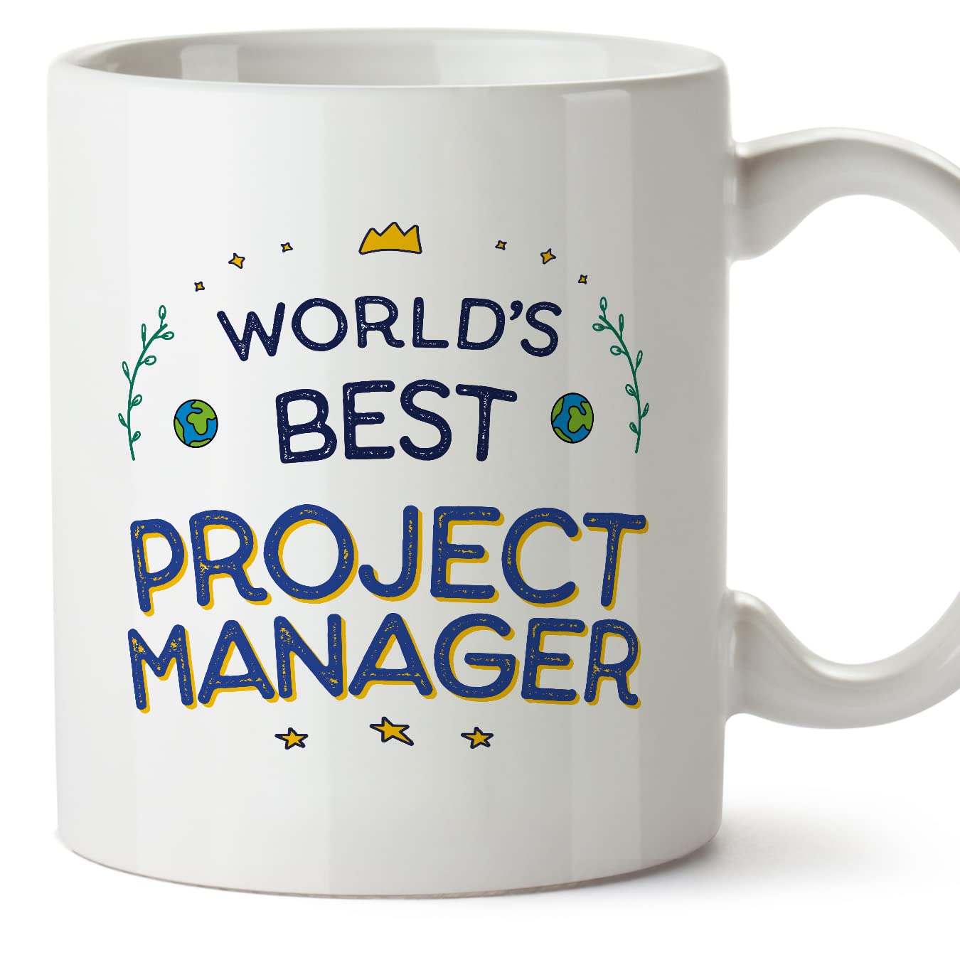 MUGFFINS Project Manager Mug - in English - World's Best - Funny Gift for Colleagues - Ceramic 11oz Mug โ image 1