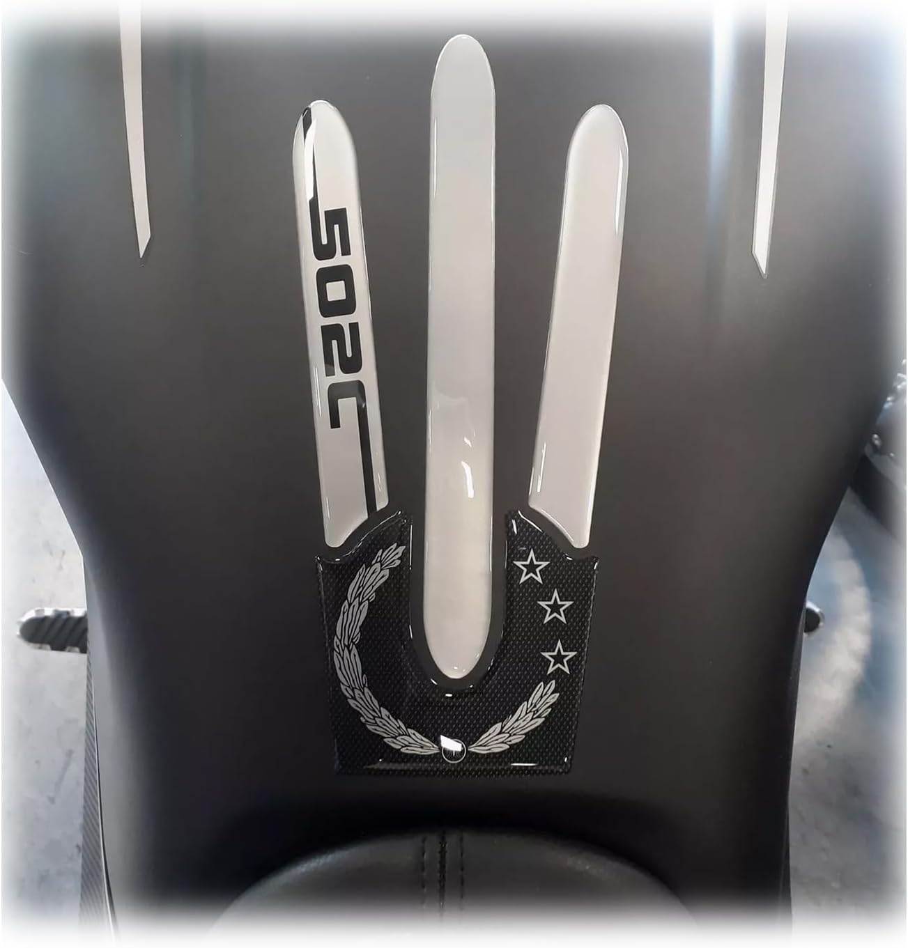 labelbike - 3D Sticker Motorcycle Fuel Tank Pad Protection and Decoration in Resin Compatible with Benelli 502 C