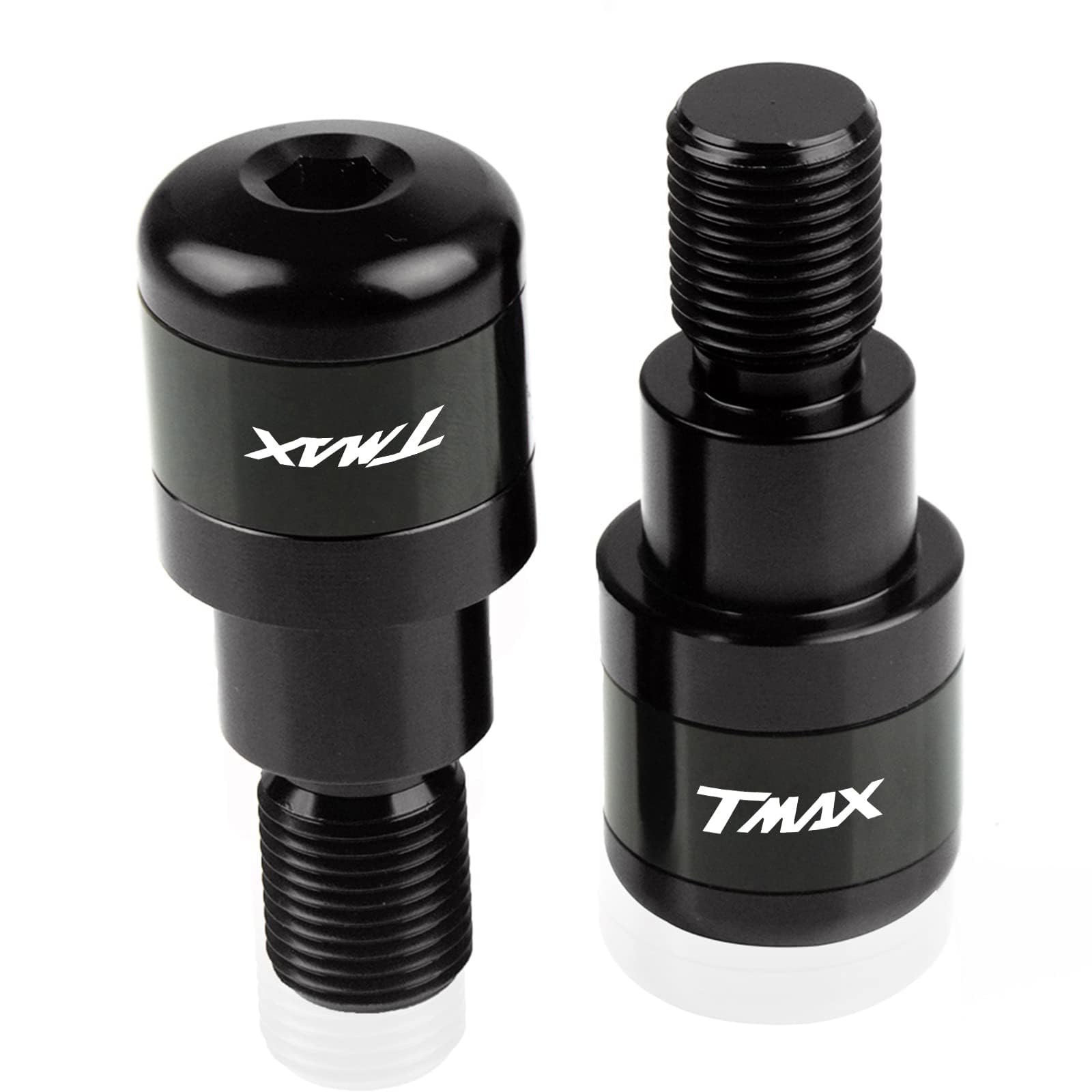 Lot de 2 poignées de guidon d'équilibrage pour moto TMAX 500 2008-2016 TMAX 530 2006-2019 TMAX530 SX DX 2017 2018 2019-Noir