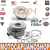 cilindro e pistone vespa t5  Grupo Térmico Goetze d.57,8 150 cc cabecero Piaggio Vespa PX 125 Arcoíris