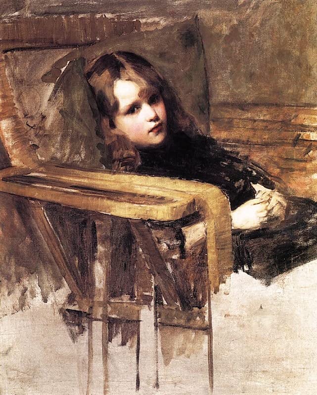 Pintura sobre lienzo abstracta cuadro decorativo salón John William Waterhouse 60x90