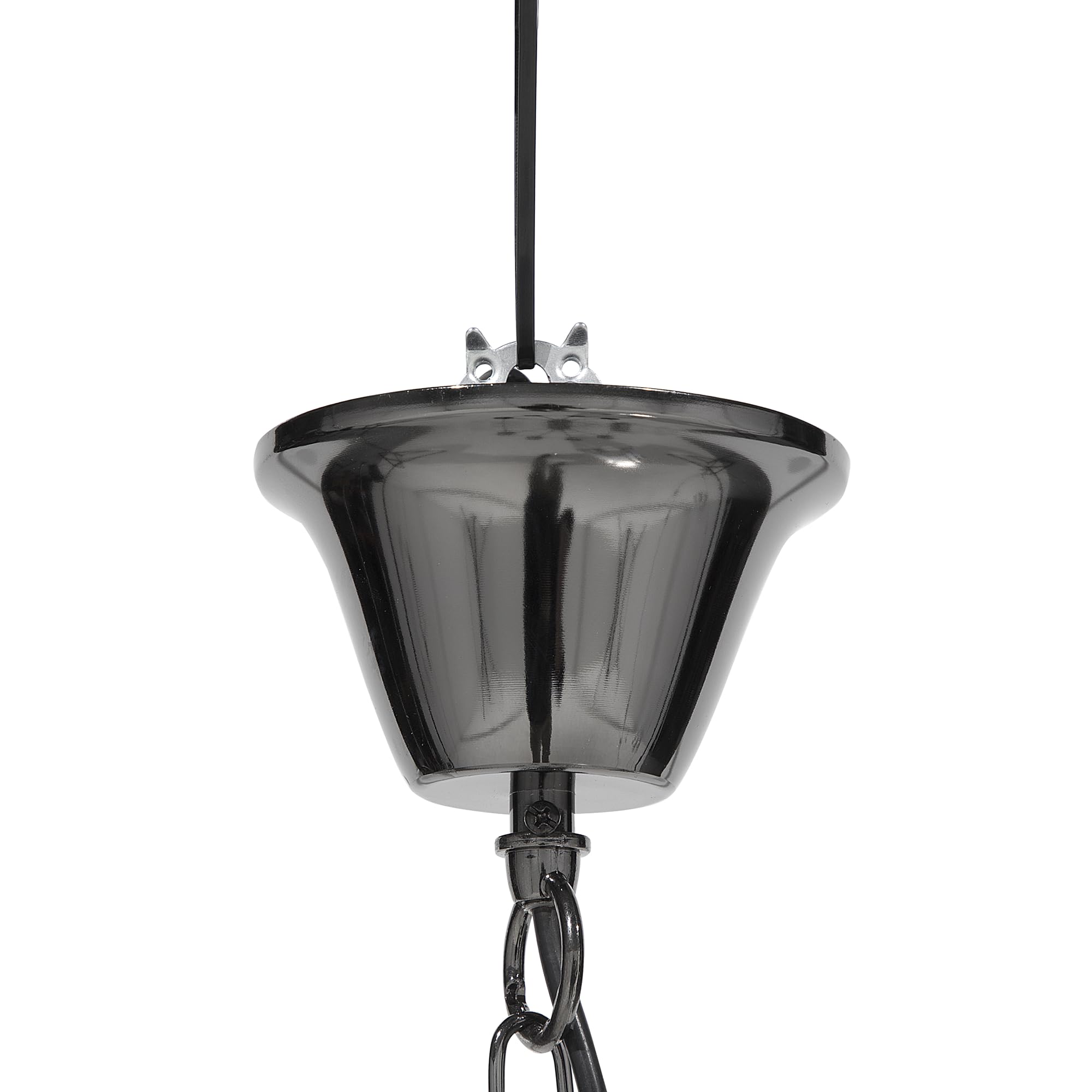 8-flammiger Kronleuchter Im Vintage-Look – Antik-weiß, Metall, 66cm Durchmesser, Für Deckenmontage
