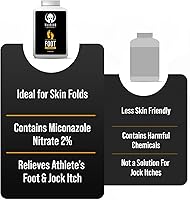 Vista 6 de Warrior Polvo antifúngico para pies – Jock Itch & Athletes Foot Treatment Powder – (juego de 1)