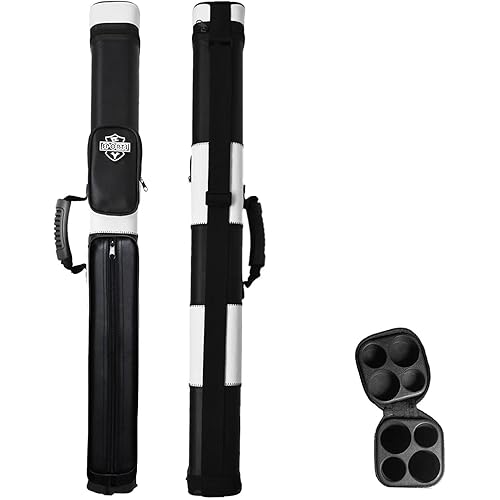BY SPORTS 2x2 Hard cue case Square Pool Cue Billiard Stick Carrying Case
