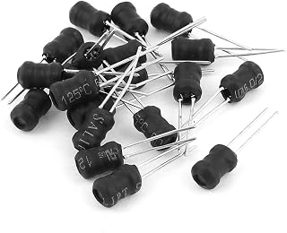GEBSKI 20Pcs 220uH 430mA 5x7mm 10% Tolerancia Blindado Radial Lead Inductor Black (20Pcs 220uH 430mA 5x7mm 10% Tolerancia Blindado Inductor de Cable Radial Negro
