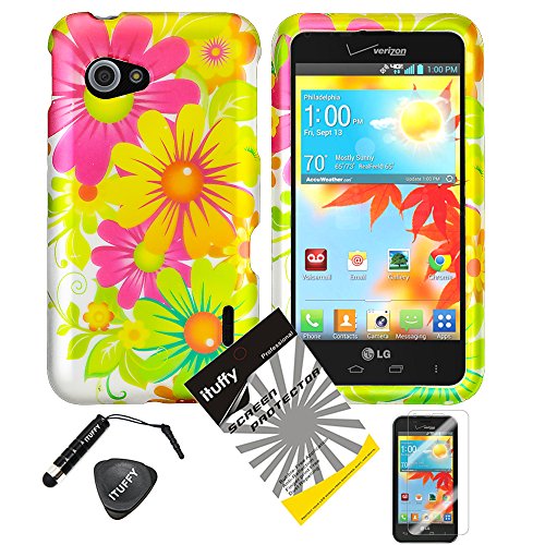 3 items Combo: ITUFFY (TM) Mini Stylus Pen + Case Opener + Design Rubberized Snap on Hard Shell Case for LG Enact VS890 (Verizon) (Yellow Flower) 3 items Combo: ITUFFY (TM) Mini Stylus Pen + Case Opener + Design Rubberized Snap on Hard Shell Case for LG Enact VS890 (Verizon) (Yellow Flower)