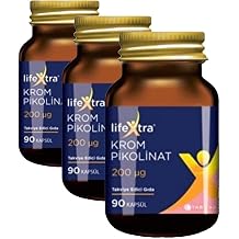 Lifextra Krom Pikolinat 90 Kaps l 3 paketi