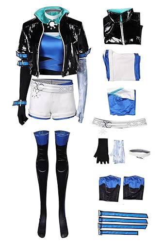 Luna Snow Cosplay Costume Seol Hee Costume Adult Women Superhero Outfits Full Set Halloween Carnival Outfits - Blue - Medium