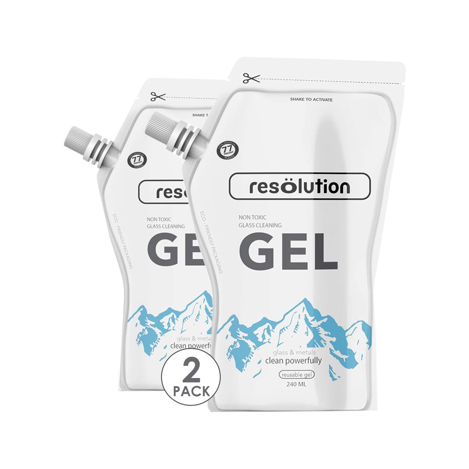 Buy Ooze Resolution Gel Glass Cleaner (2 Pack 240ml Each) Liquid