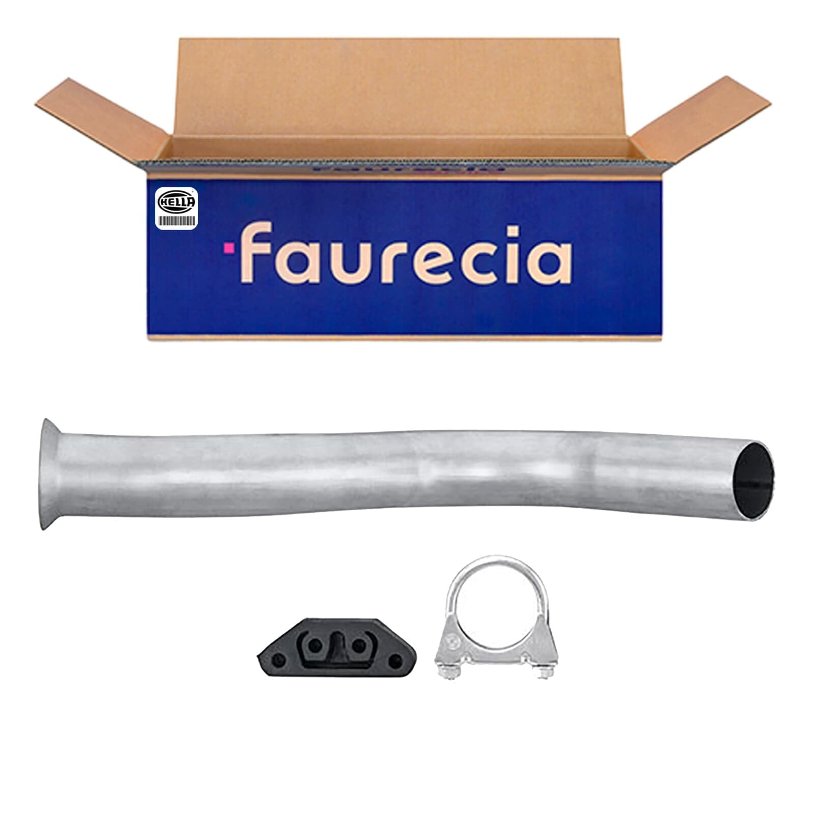HELLA 8LA 366 006-231 Exhaust Pipe - Easy2Fit Kit - Front - One Piece - Set with Attachments