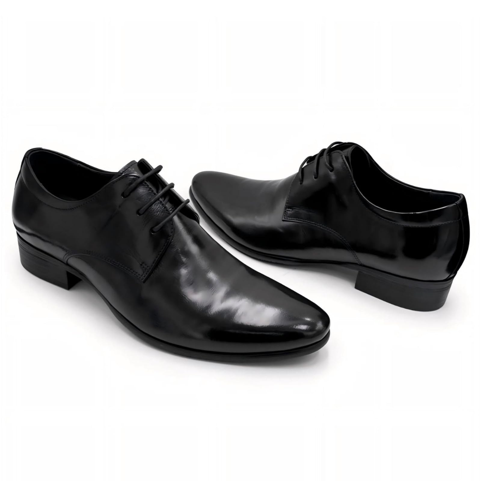 Scarpe Eleganti da Uomo Classiche Scarpe Oxford Stringate A Punta Scarpe Formali in Pelle per Lavoro E Matrimonio