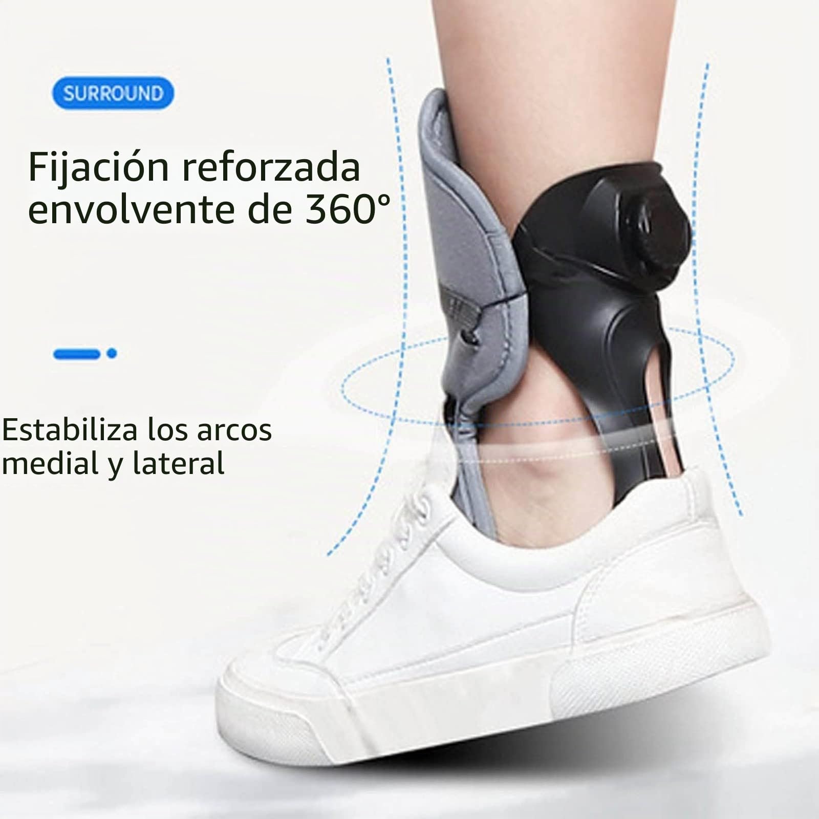 Férula De Soporte para Pie Caído, Ortesis De Caída De Pie, Férula De Apoyo para Caída Del Pie para Entrenamiento De Rehabilitación De Lesiones Nerviosas De Pie Caído Left,Small