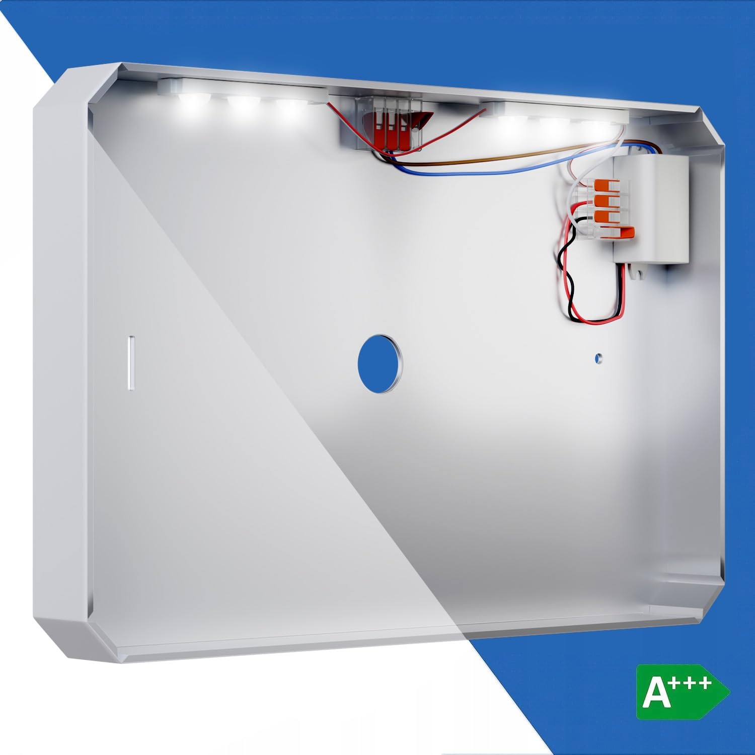 LED Hausnummer Schild – 230V Anschluss – Anthrazit 33x22 cm – Aluminium + Plexiglas – Wetterfest, personalisierbar, modernes Design für Außenbereich, klare Sichtbarkeit bei Nacht