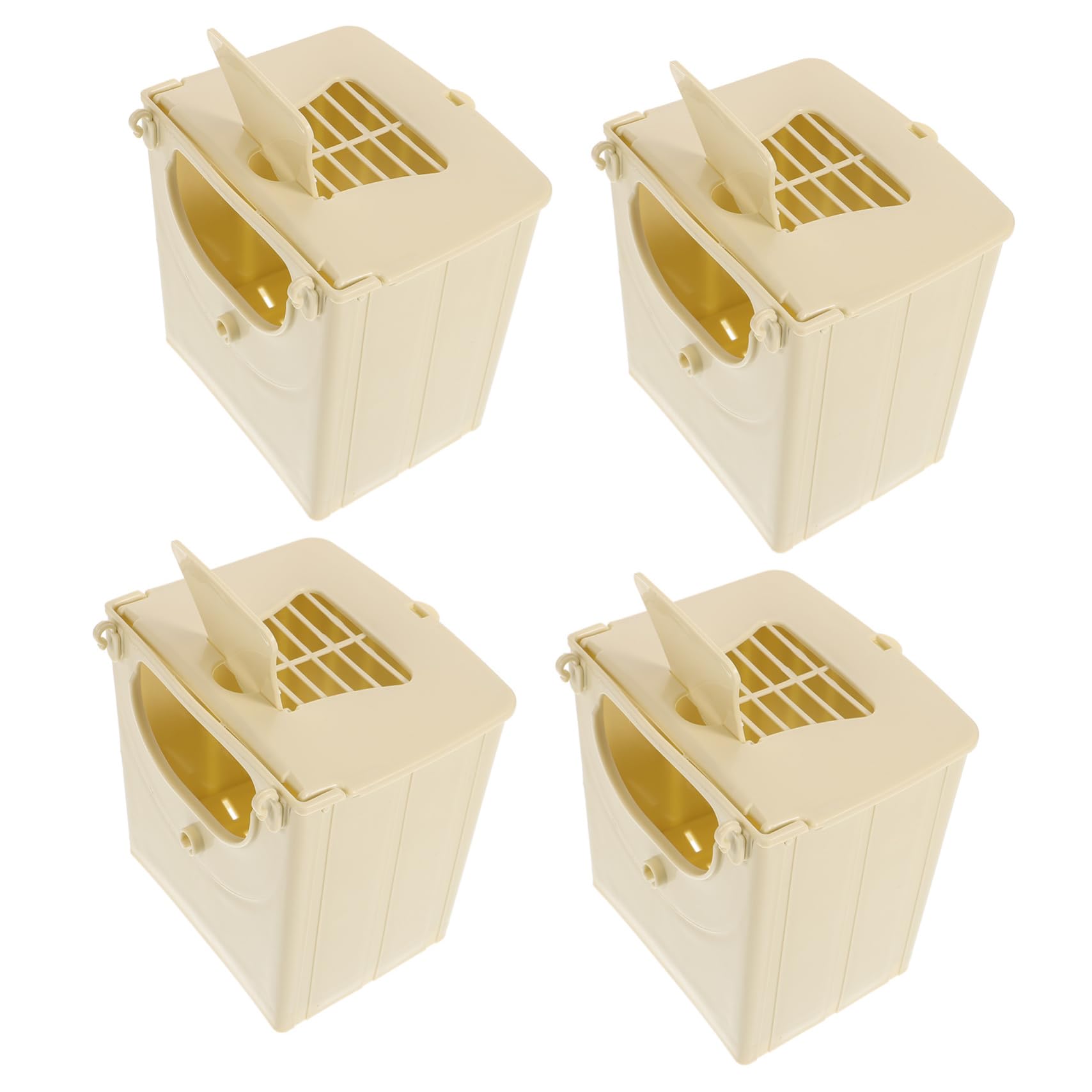 8 Piezas Caja de cría de Aves de pájaros pájaro para Jaula Nido de agapornis nidos de pajaros pajaros Cajas de Bebe criadero de plastico Nido de pájaros el plastico